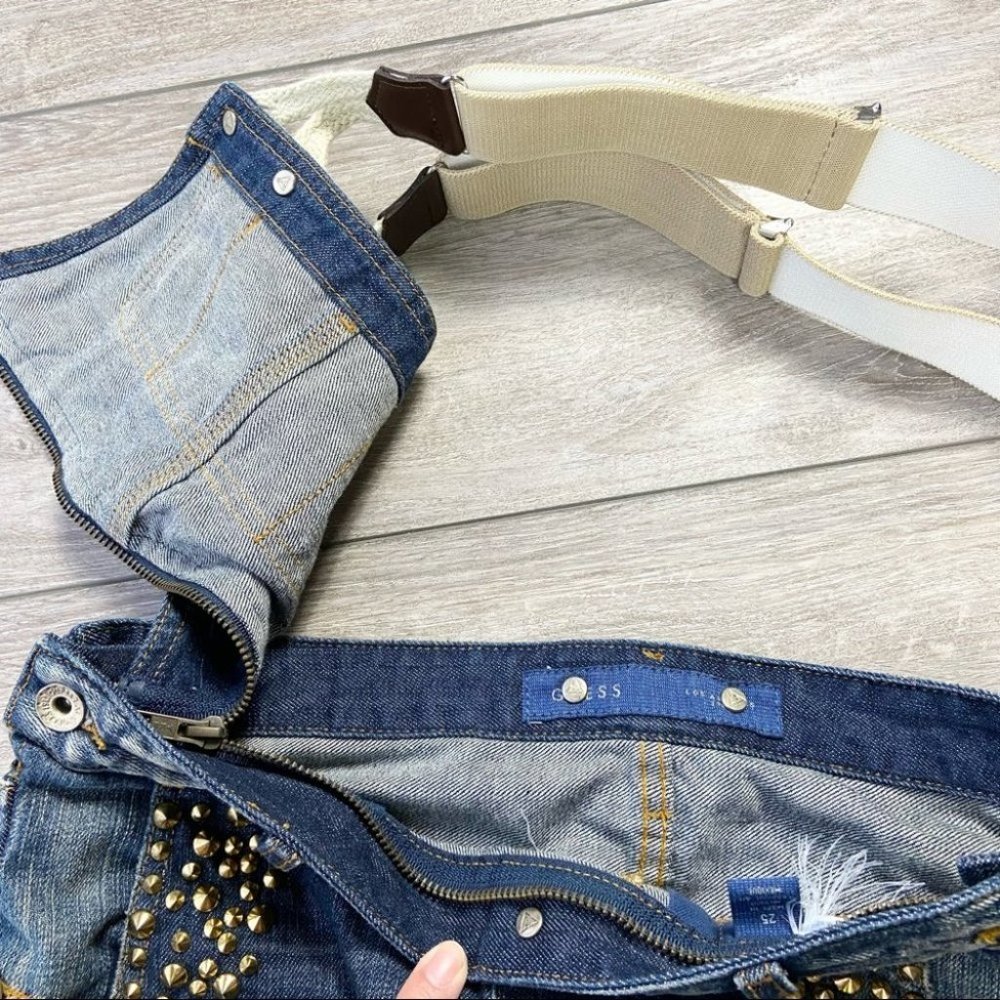 GUESS LIMITED EDITION VEROS STUDDED OVERALLS - Picture 15 of 16